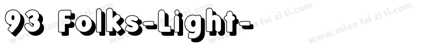 93 Folks-Light字体转换